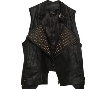 Spiked Leather Vest